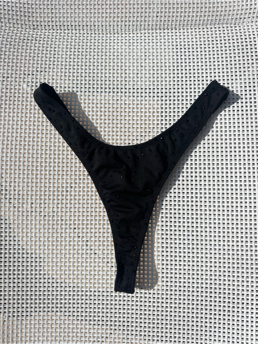 Minimale Animale dbleudazzled thong brief black